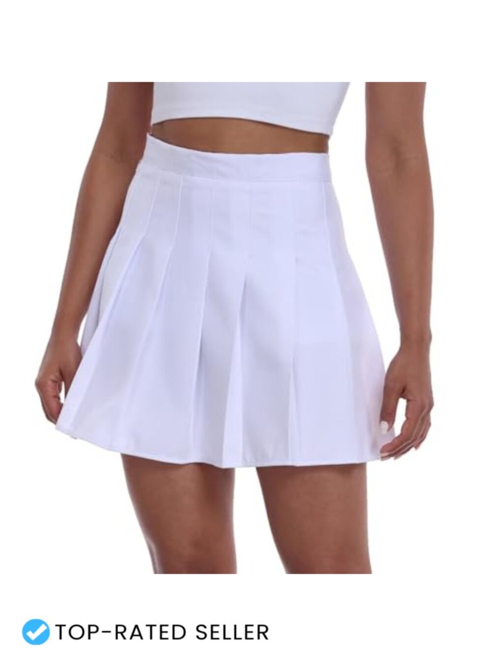 Pleated Tennis Skirt with Shorts High Waisted Mini Skort